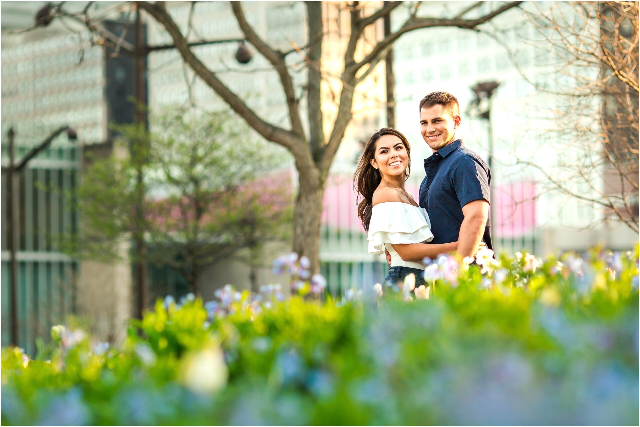 millennium park engagement photos