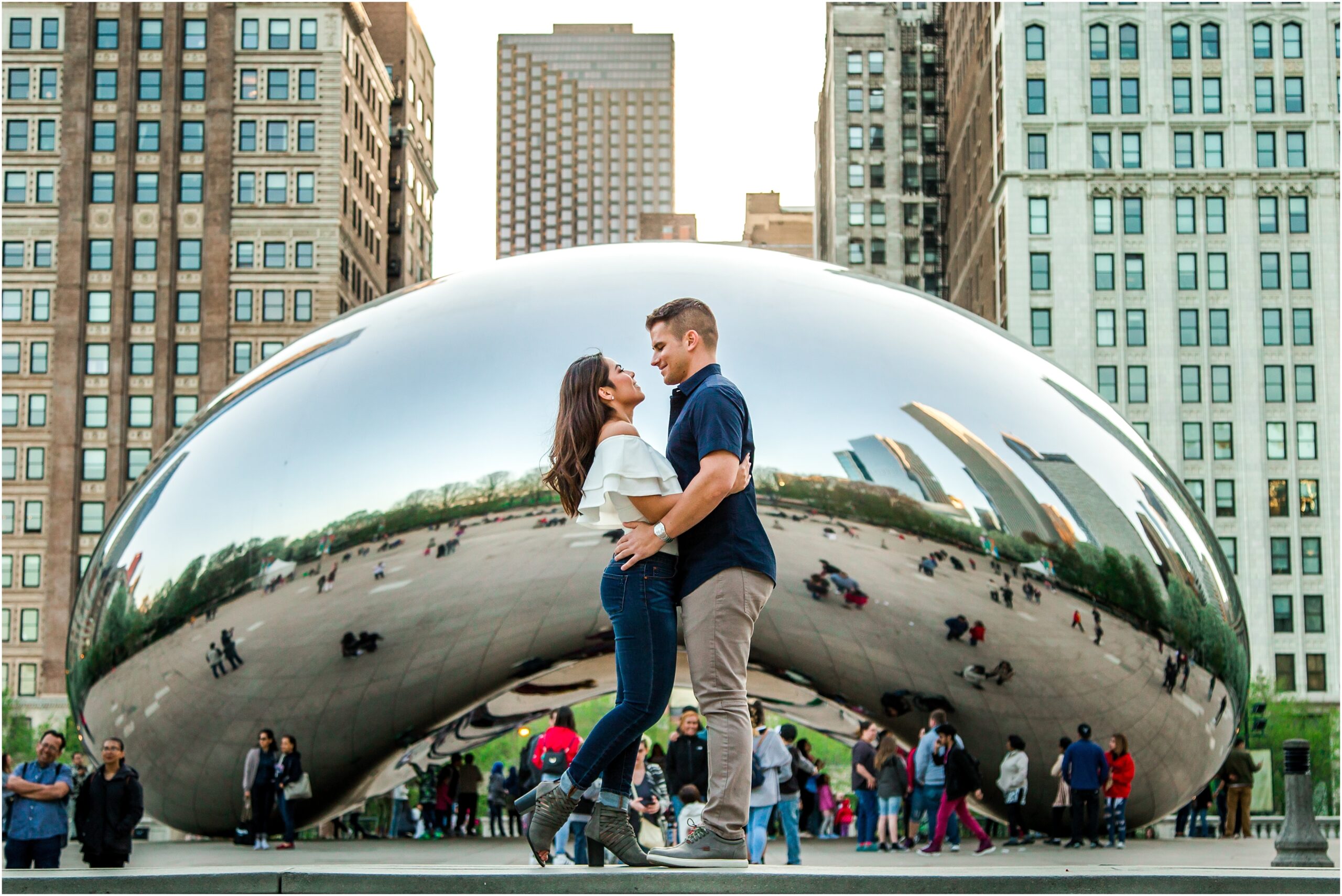 millennium park engagement photos